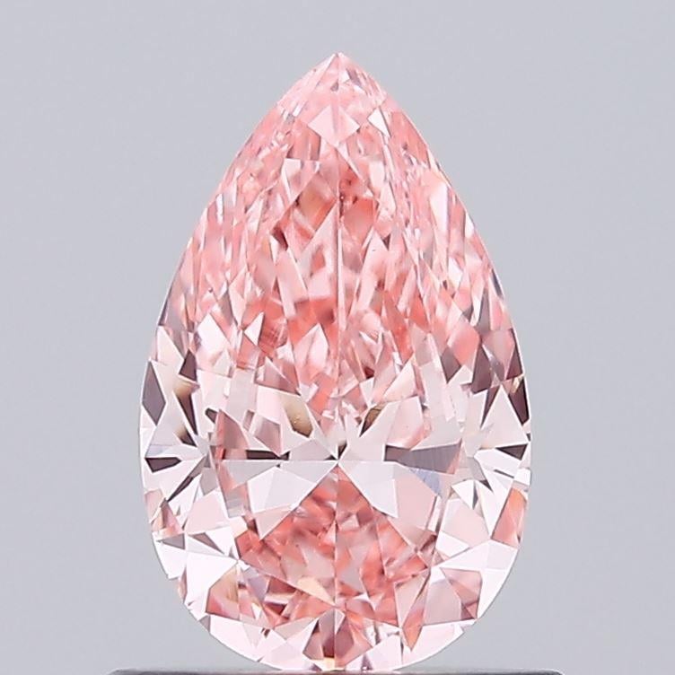 0.76 Ct. Fancy Vivid Pink Pear Lab Grown Diamond