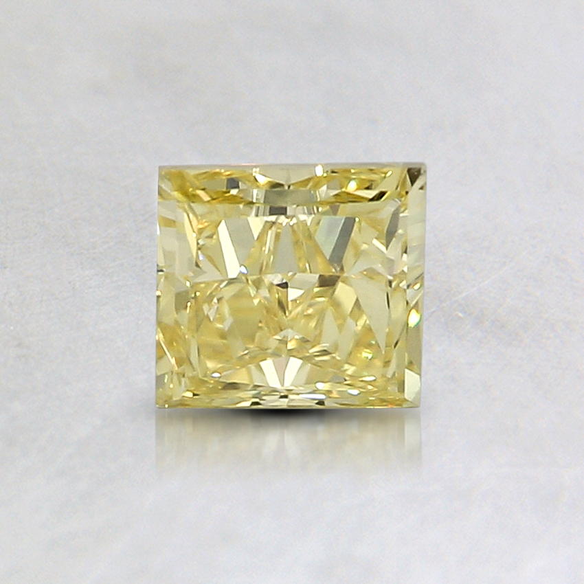 0.63 Ct. Natural Fancy Intense Yellow Princess Diamond
