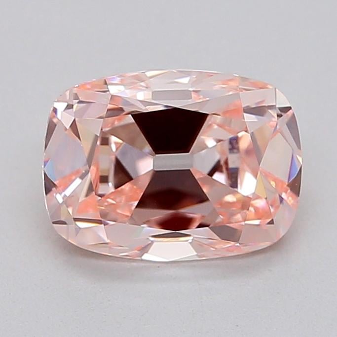 1.08 Ct. Fancy Intense  Pink Cushion Lab Grown Diamond