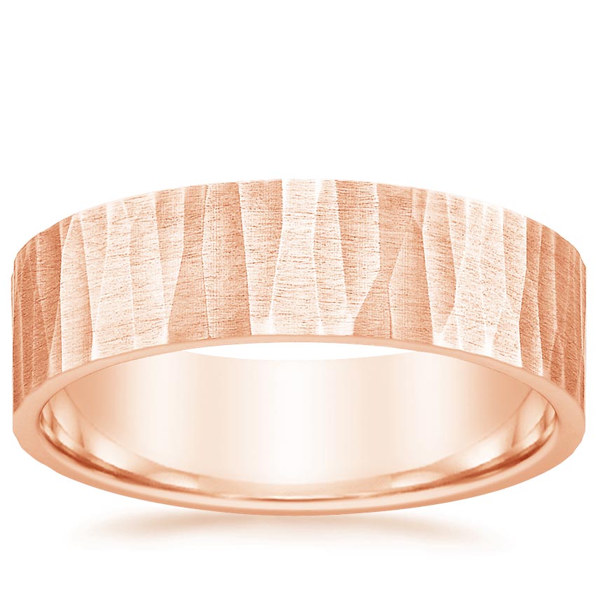 Rose gold diamond engagement ring with surprise diamond details