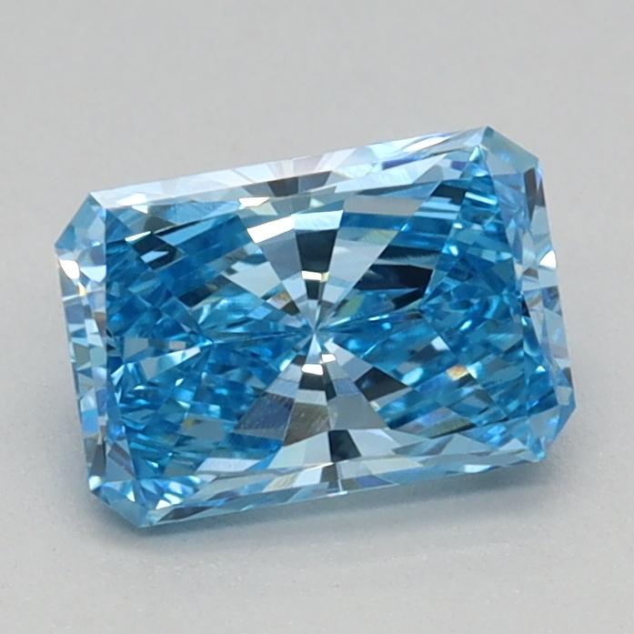 0.69 Ct. Fancy Vivid Blue Radiant Lab Grown Diamond