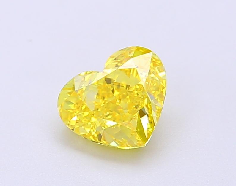 1.06 Ct. Fancy Vivid Yellow Heart Lab Grown Diamond