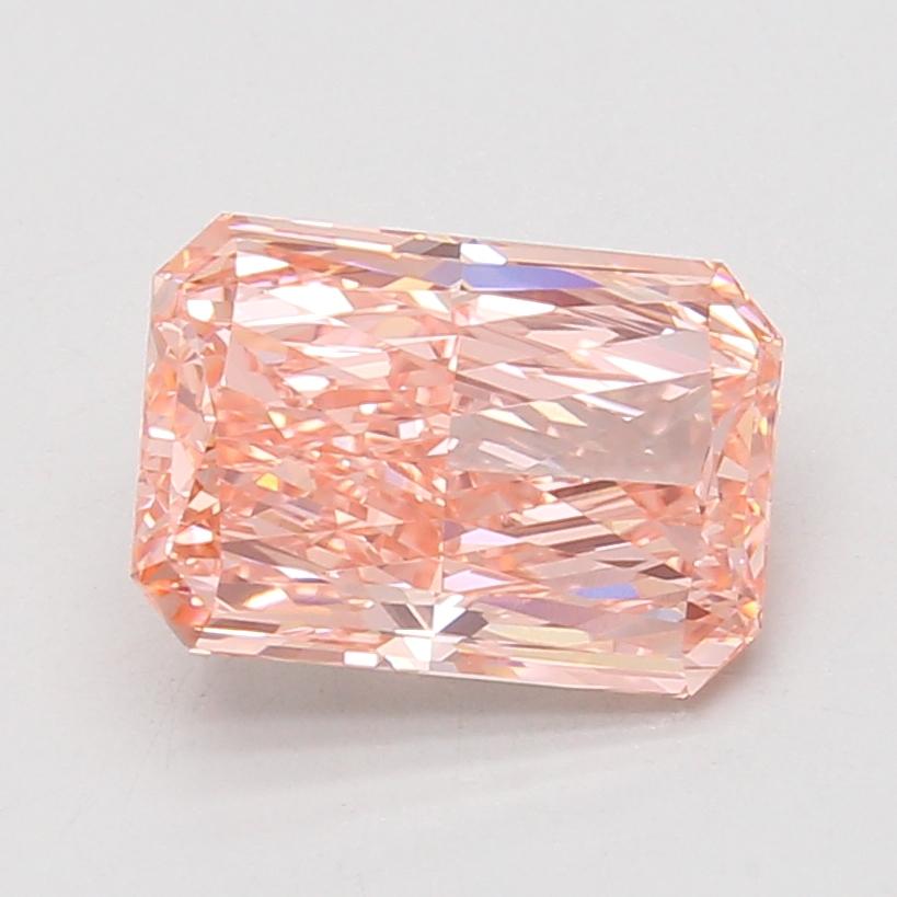 3.04 Ct. Fancy Vivid Pink Radiant Lab Grown Diamond