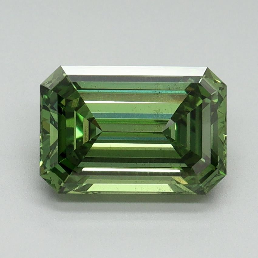 2.01 Ct. Fancy Vivid Green Emerald Lab Grown Diamond