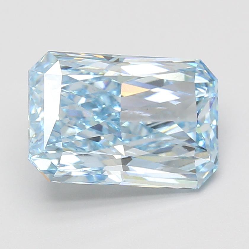 4.00 Ct. Fancy Vivid Blue Radiant Lab Grown Diamond