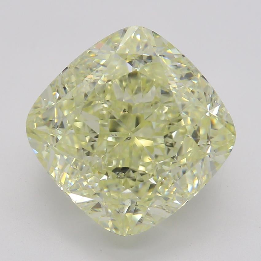 5.03 Ct. Fancy Light Yellow Cushion Diamond