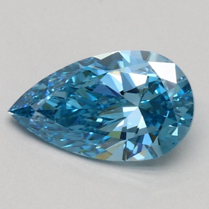 0.57 Ct. Fancy Vivid Blue Pear Lab Grown Diamond