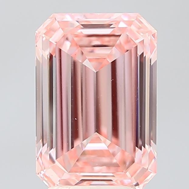 3.33 Ct. Fancy Vivid Pink Emerald Lab Grown Diamond