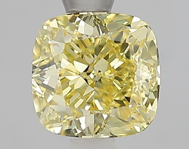 1.50 Ct. Fancy Vivid Yellow Yellow Cushion Lab Grown Diamond
