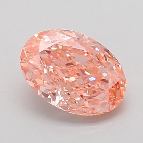 1.10 Ct. Fancy Vivid Pink Oval Lab Grown Diamond