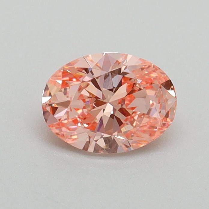0.51 Ct. Fancy Vivid Pink Oval Lab Grown Diamond