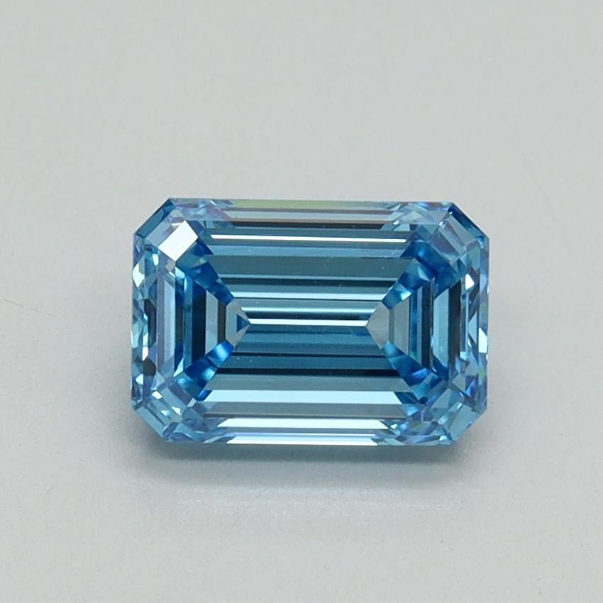 1.05 Ct. Fancy Vivid Blue Emerald Lab Grown Diamond