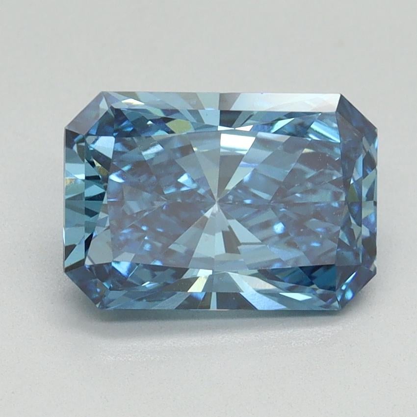 2.11 Ct. Fancy Vivid Blue Radiant Lab Grown Diamond