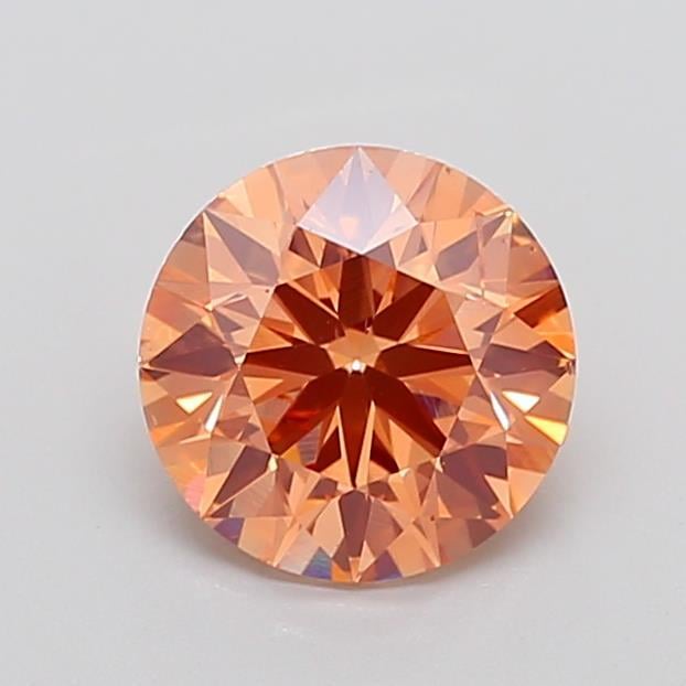 2.28 Ct. Fancy Intense Yellowish Orange Round Lab Grown Diamond