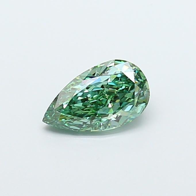 1.31 Ct. Fancy Vivid Green Pear Lab Grown Diamond
