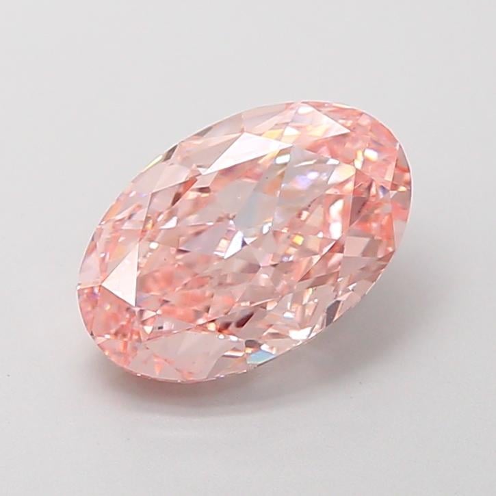 2.54 Ct. Fancy Intense Pink Oval Lab Grown Diamond