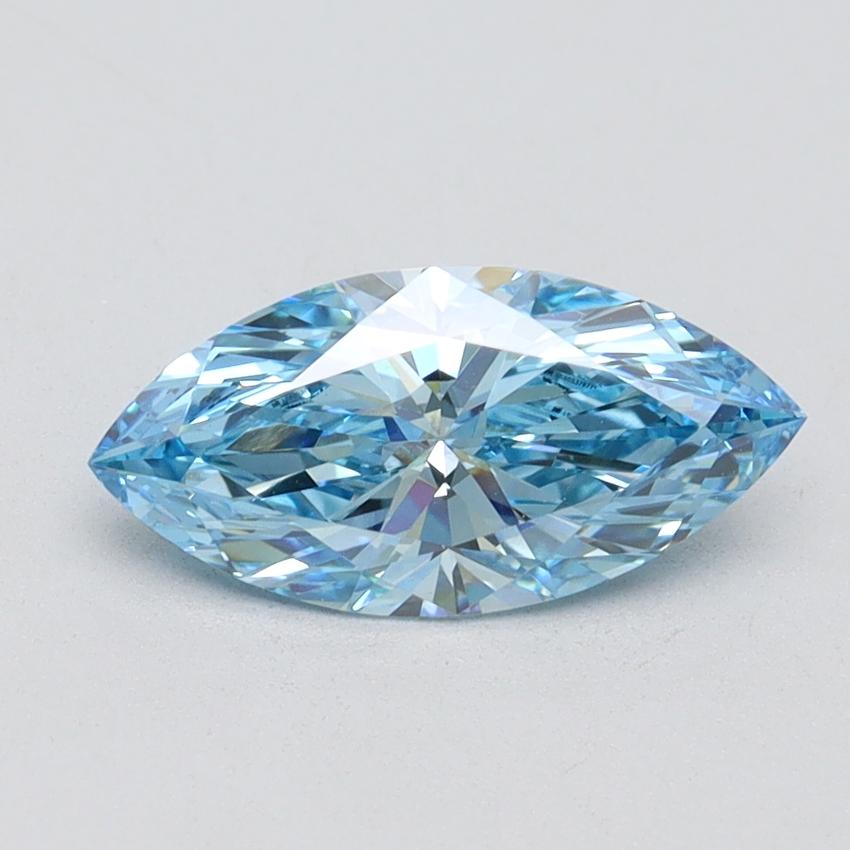 1.10 Ct. Fancy Vivid Blue Marquise Lab Grown Diamond