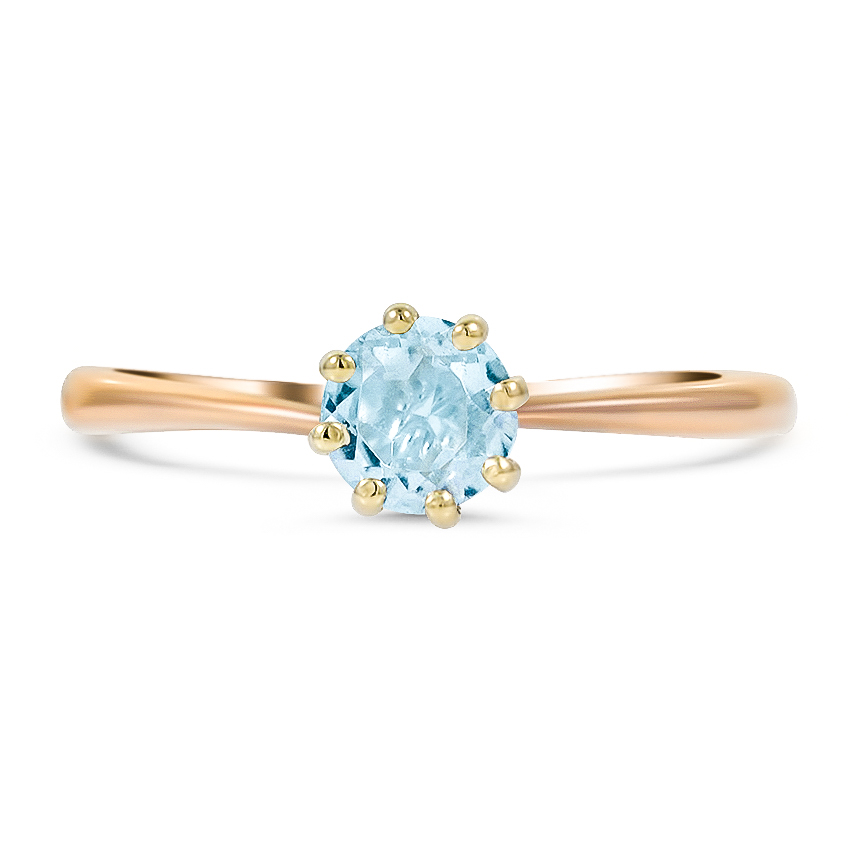 Victorian Aquamarine Vintage Ring | Periwinkle | Brilliant Earth