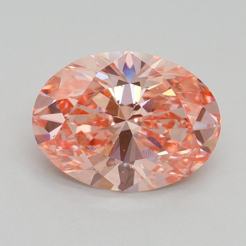 1.70 Ct. Fancy Vivid Pink Oval Lab Grown Diamond
