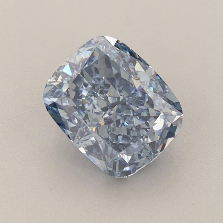 1.24 Ct. Fancy Vivid Blue Cushion Lab Grown Diamond