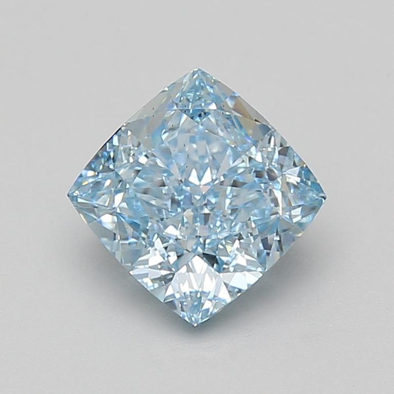 2.05 Ct. Fancy Vivid Blue Cushion Lab Grown Diamond