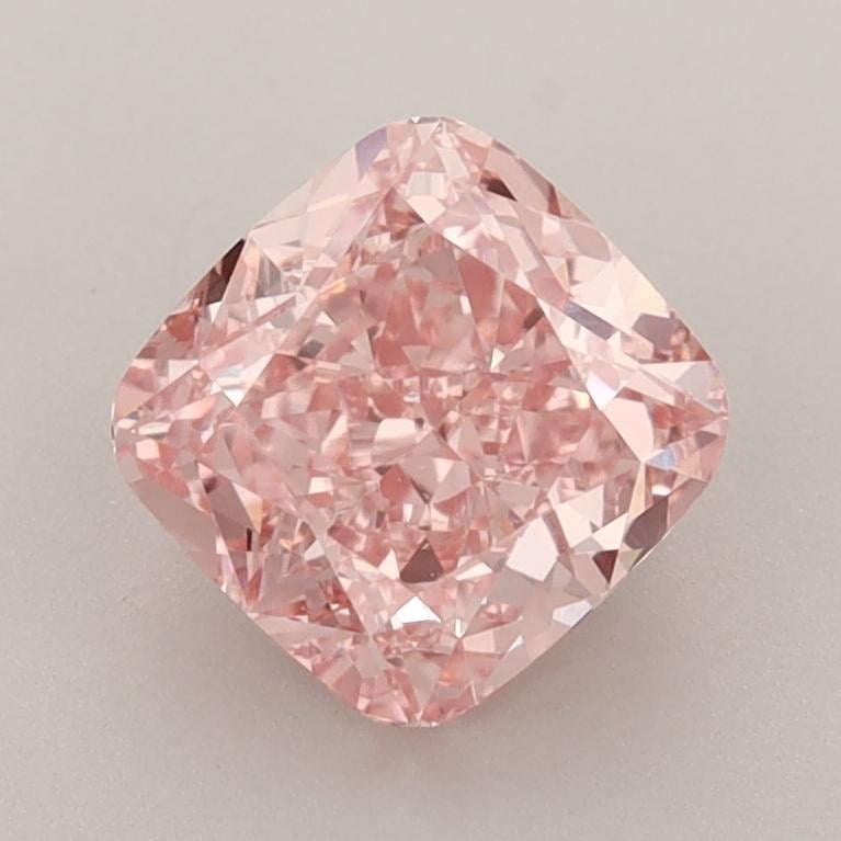 1.74 Ct. Fancy Vivid  Pink Cushion Lab Grown Diamond