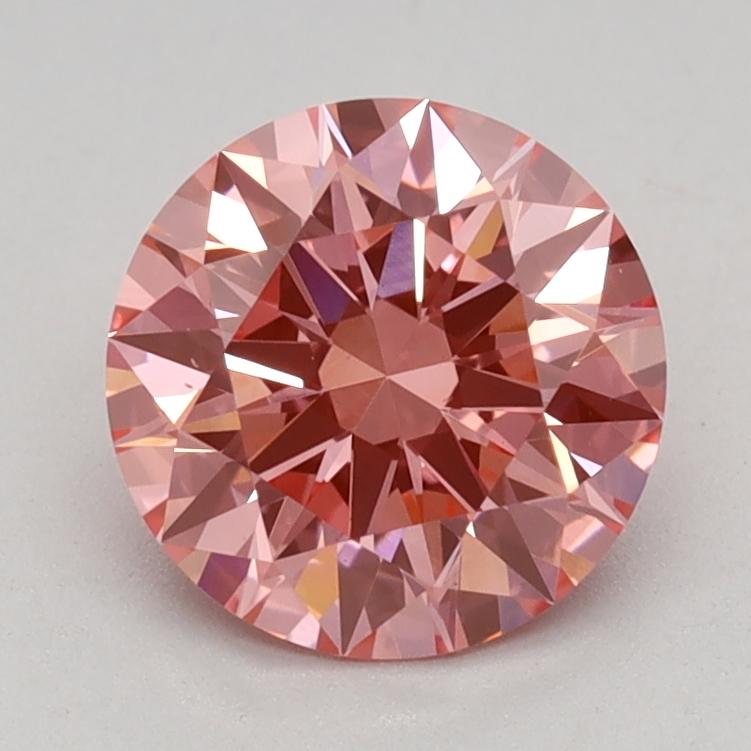 1.06 Ct. Fancy Vivid Pink Round Lab Grown Diamond