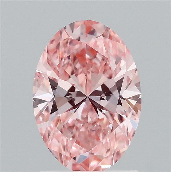 1.53 Ct. Fancy Vivid Pink Oval Lab Grown Diamond