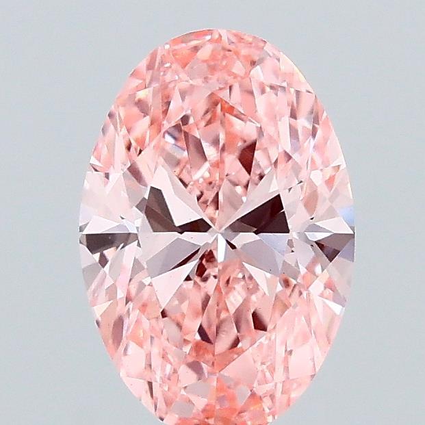 1.00 Ct. Fancy Vivid Pink Oval Lab Grown Diamond