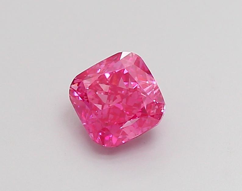 1.02 Ct. Fancy Vivid Pink Cushion Lab Grown Diamond