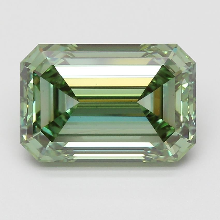 8.07 Ct. Fancy Vivid Green Emerald Lab Grown Diamond