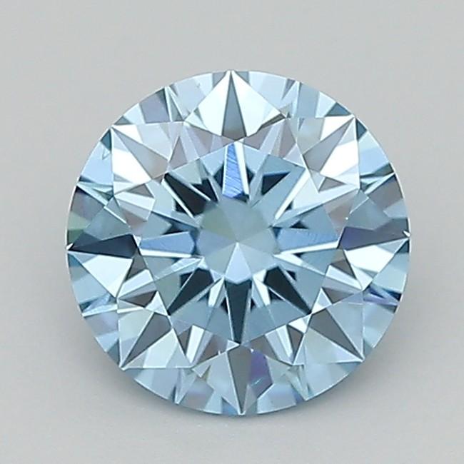 1.22 Ct. Fancy Vivid  Blue Round Lab Grown Diamond