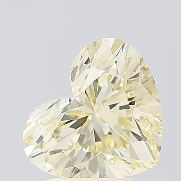 2.02 Ct. Fancy Light Yellow Heart Lab Grown Diamond