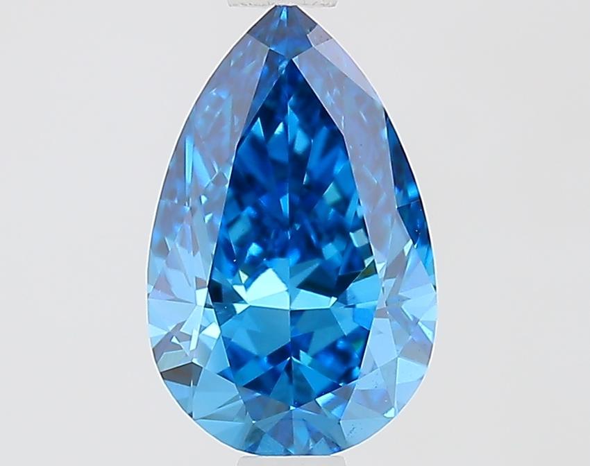 1.00 Ct. Fancy Vivid Blue Pear Lab Grown Diamond