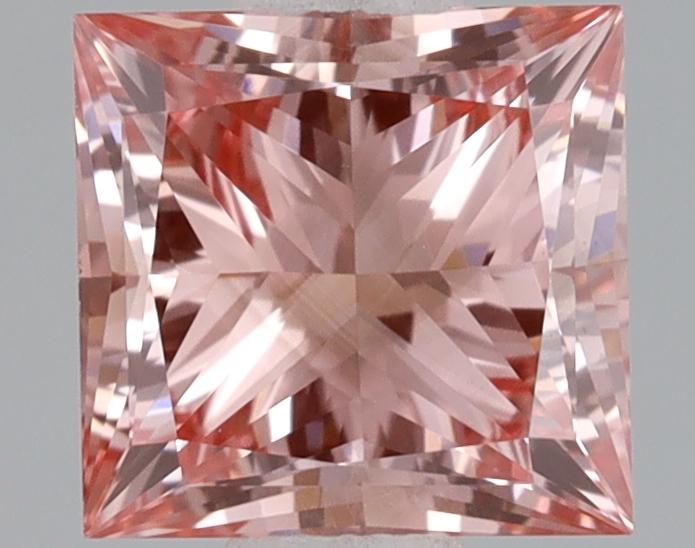 0.81 Ct. Fancy Intense Pink Princess Lab Grown Diamond