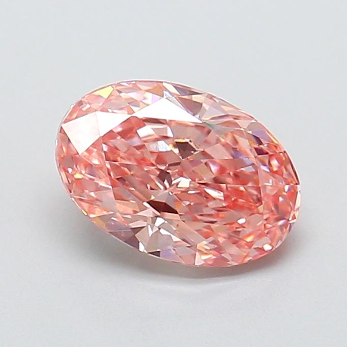 1.63 Ct. Fancy Vivid Pink Oval Lab Grown Diamond