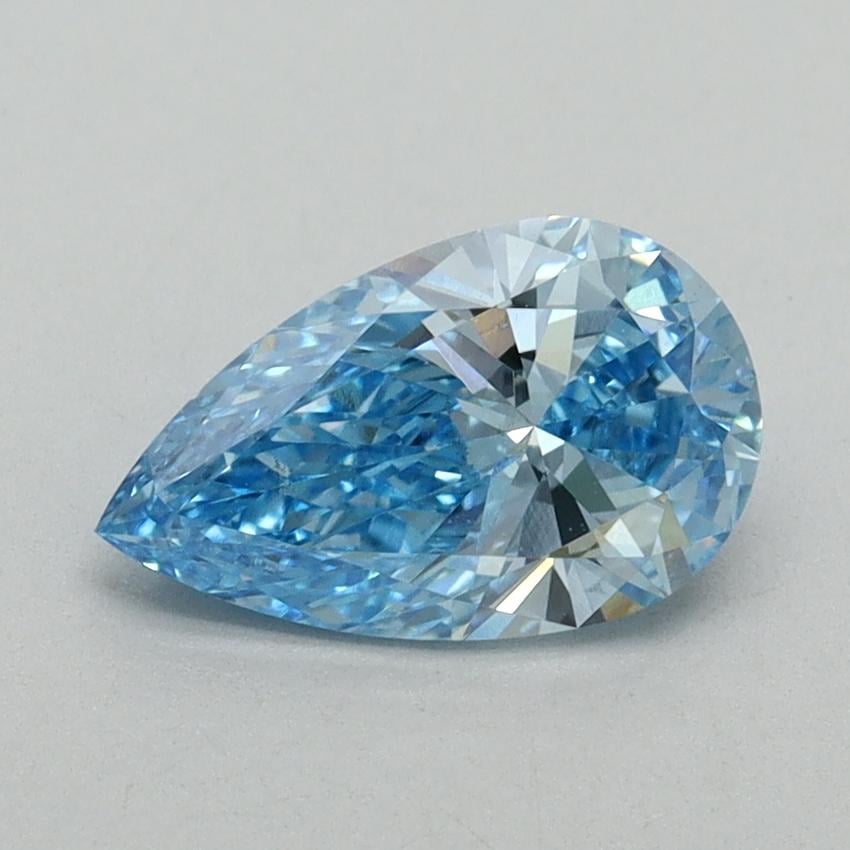 1.02 Ct. Fancy Vivid Blue Pear Lab Grown Diamond