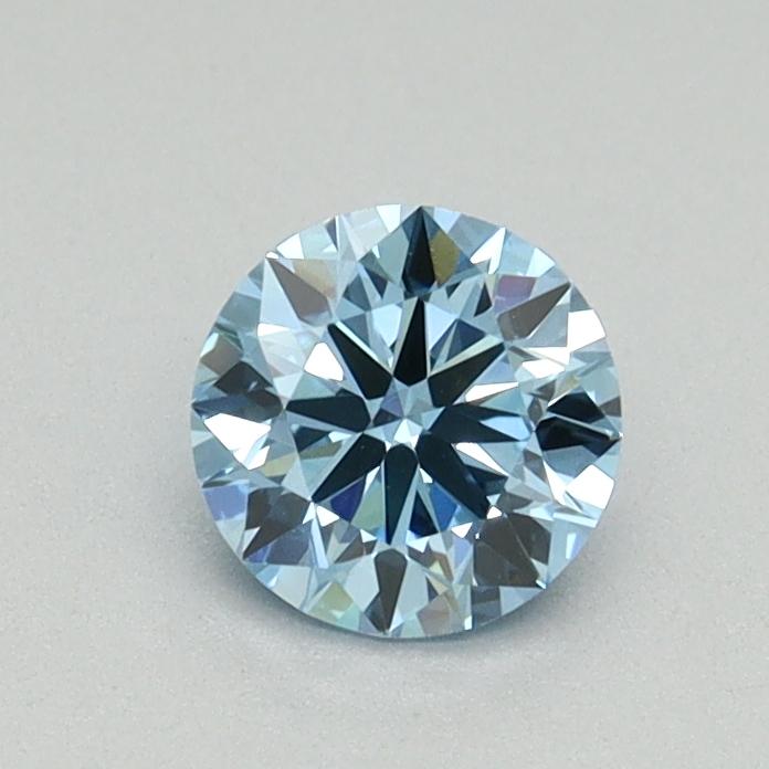0.54 Ct. Fancy Vivid Blue Round Lab Grown Diamond
