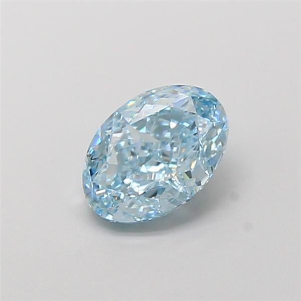 1.01 Ct. Fancy Vivid Blue Oval Lab Grown Diamond