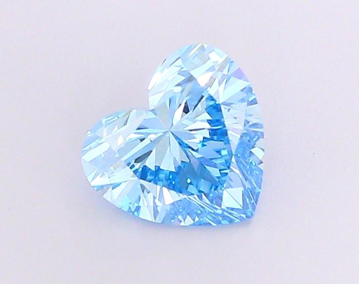 1.56 Ct. Fancy Vivid Blue Heart Lab Grown Diamond