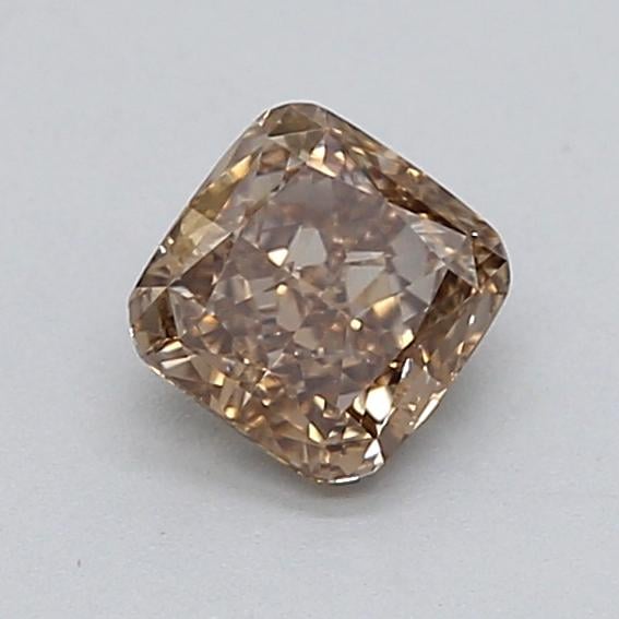 0.39 Ct. Light  Brown Cushion Lab Grown Diamond