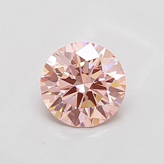 1.09 Ct. Fancy Intense Pink Round Lab Grown Diamond