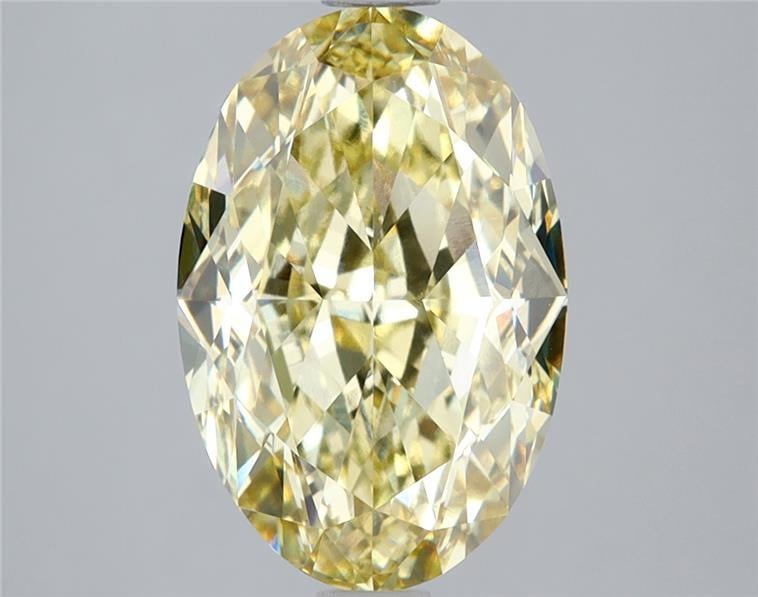 4.08 Ct. Fancy Intense Yellow Oval Lab Grown Diamond