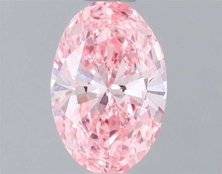 0.48 Ct. Fancy Vivid Pink Oval Lab Grown Diamond