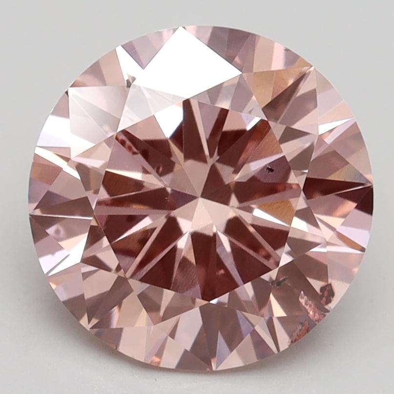 3.00 Ct. Fancy Intense Pink Round Lab Grown Diamond