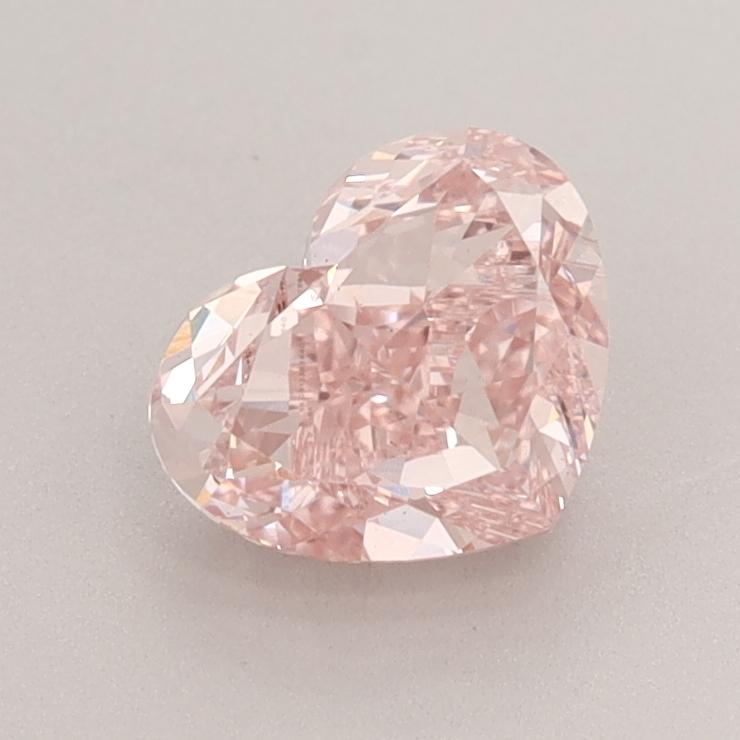 1.36 Ct. Fancy Intense  Pink Heart Lab Grown Diamond