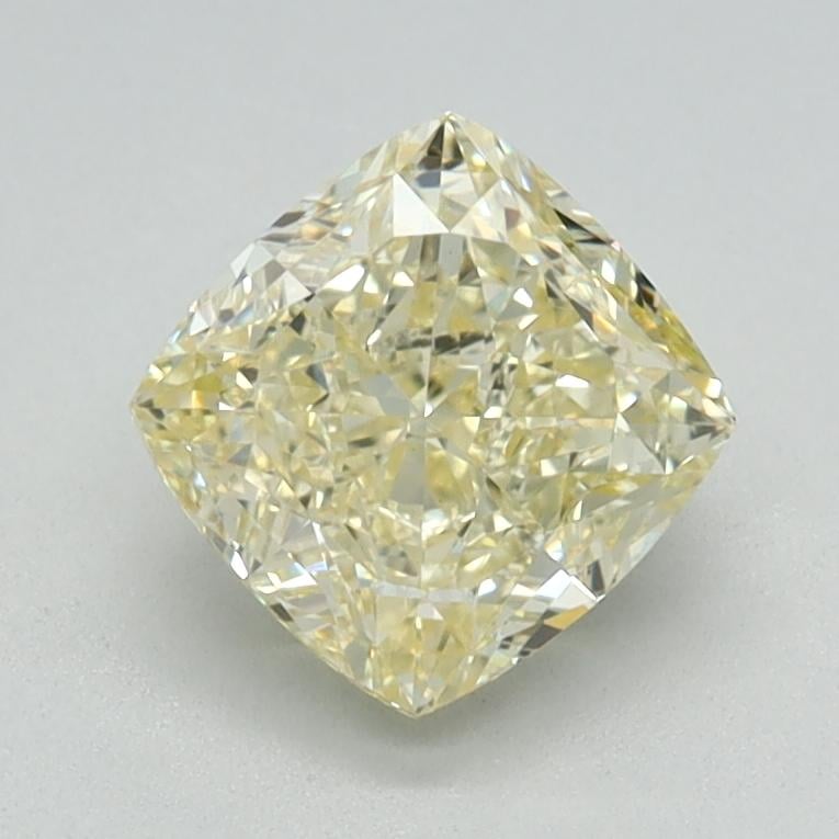 1.11 Ct. Fancy Light Yellow Cushion Lab Grown Diamond