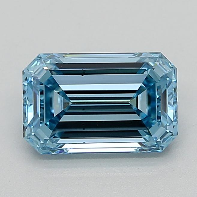 1.93 Ct. Fancy Vivid  Blue Emerald Lab Grown Diamond