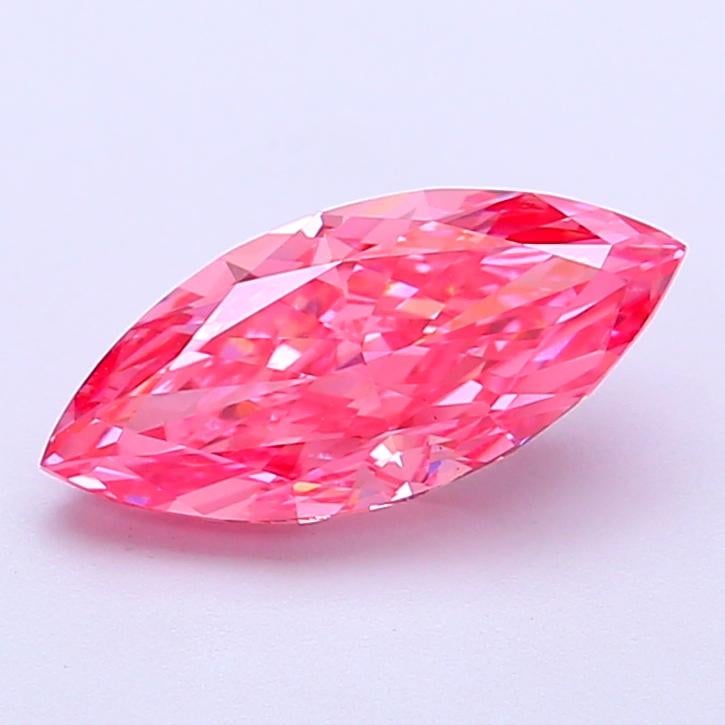1.57 Ct. Fancy Vivid Pink Marquise Lab Grown Diamond