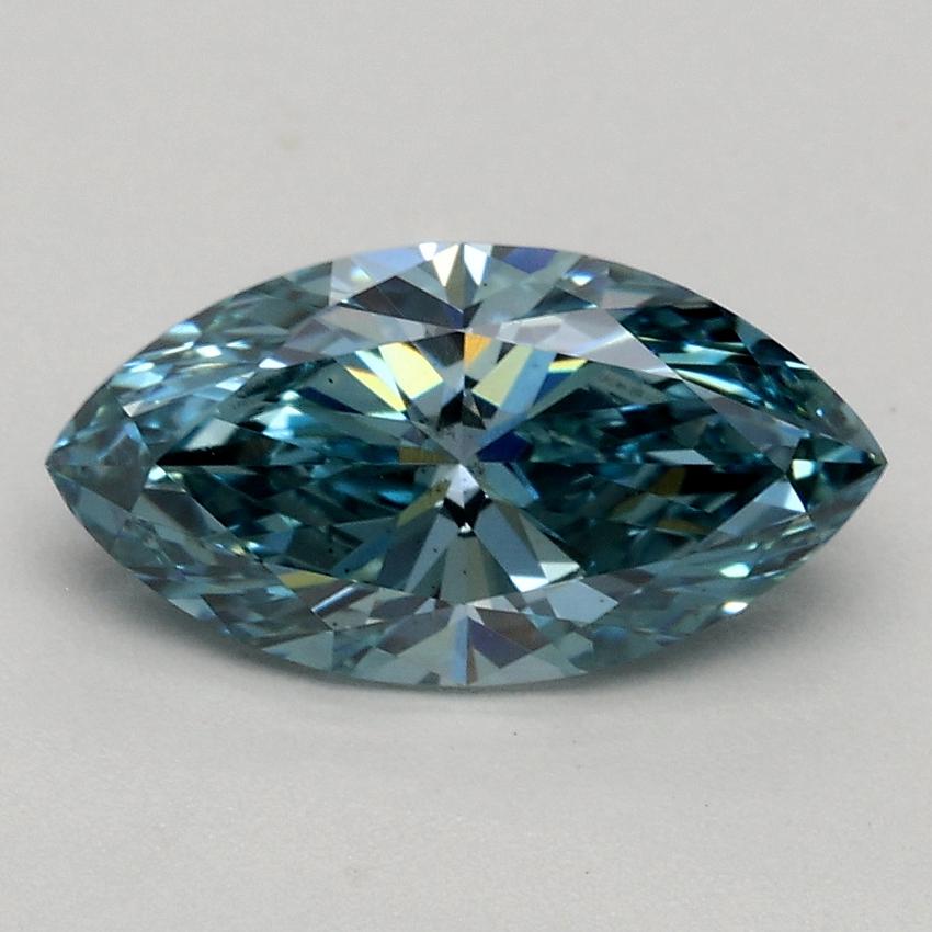 1.13 Ct. Fancy Vivid Blue Marquise Lab Grown Diamond